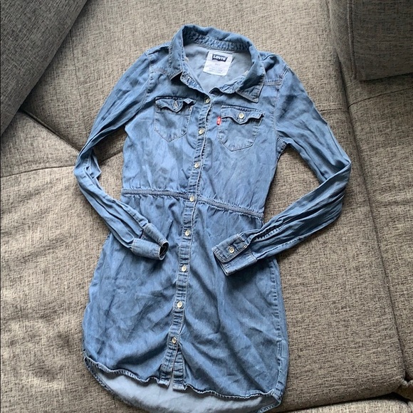 denim dress size 8